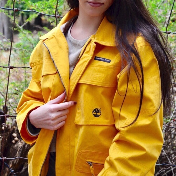 Timberland Jackets \u0026 Coats | Yellow Timberland Jacket | Color: Black/Yellow | Size: M | Noellabarone's Closet
